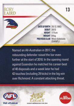 2018 Select Legacy #13 Rory Laird Back